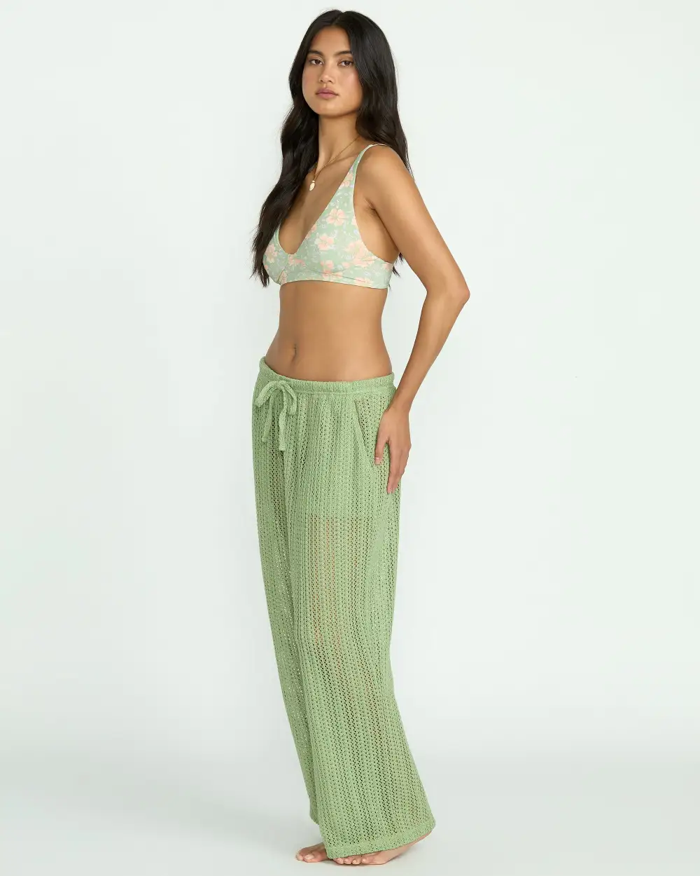 Tropic Beach Cover-Up Pants - Pistachio