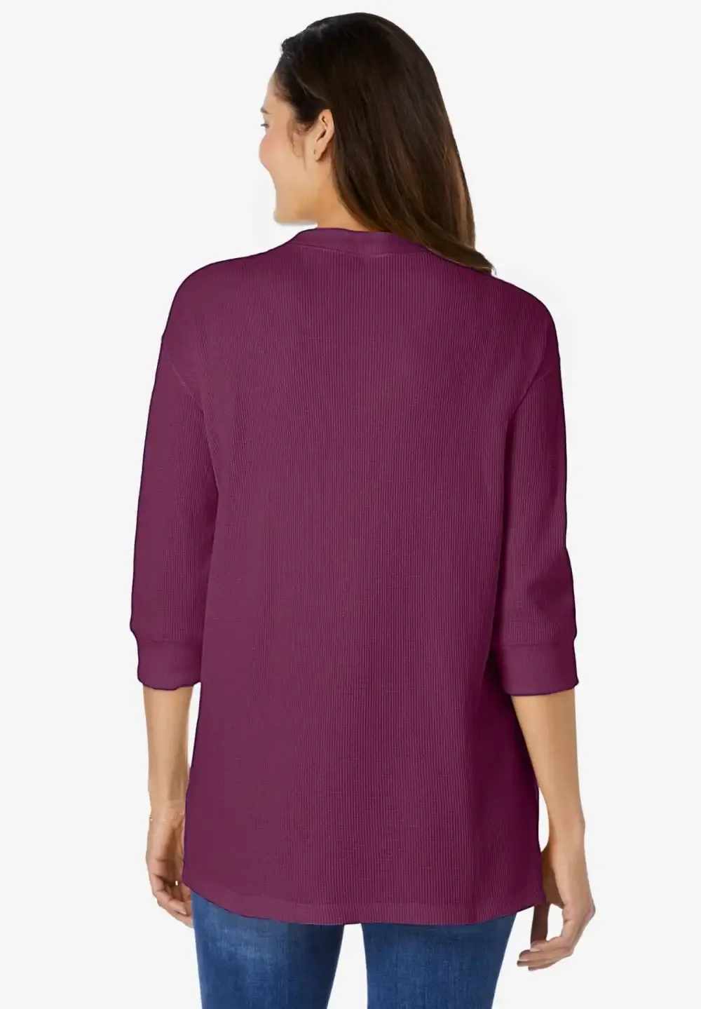 Three-Quarter Sleeve Thermal Sweatshirt