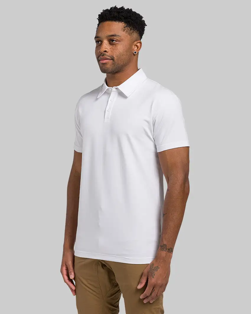 Lux Straight Hem Polo
