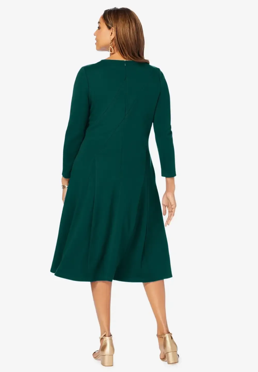 Long Sleeve Stretch Ponte Dress