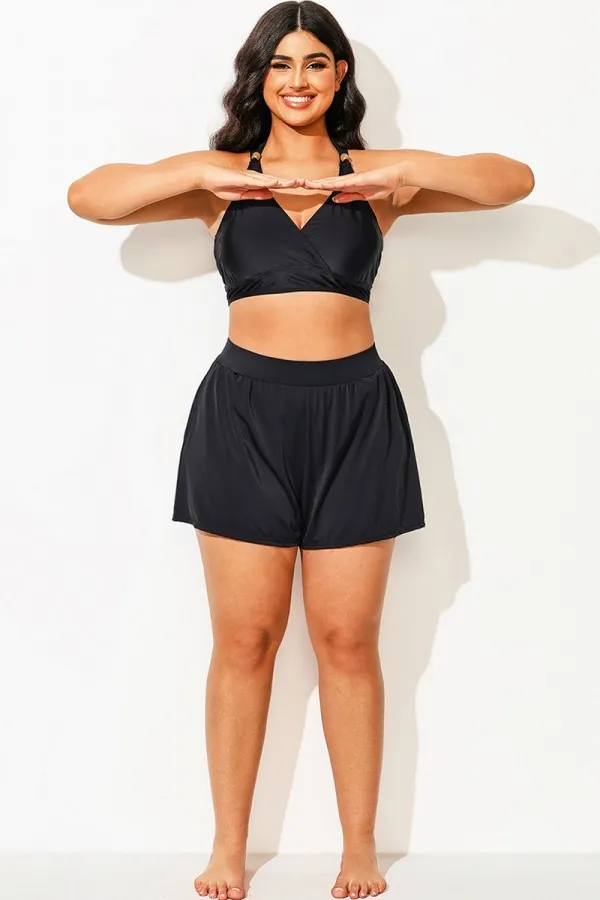 Plus Size Black Women Swim Bottoms