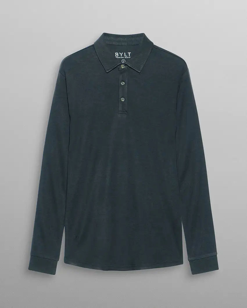 Comfort Wool Long Sleeve Polo