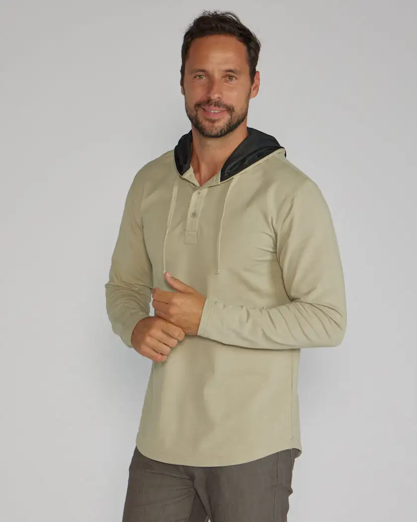 Drop-Cut: Lux Hooded Henley