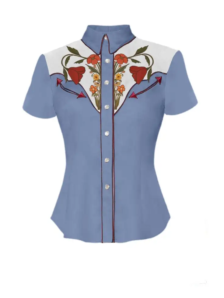 Orange Wildflower Uterus Body Printed Shirt