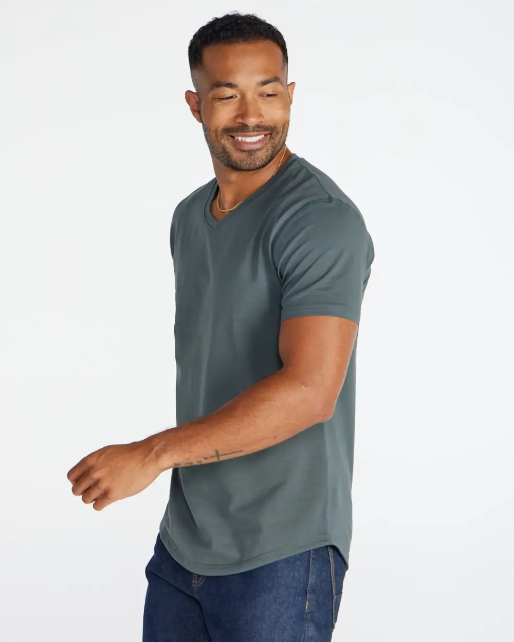 Drop-Cut V-Neck: Lux