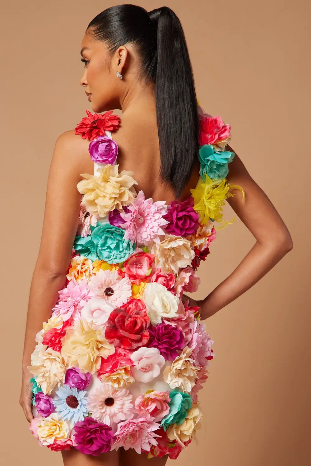Romi Floral Mini Dress - Multi Color