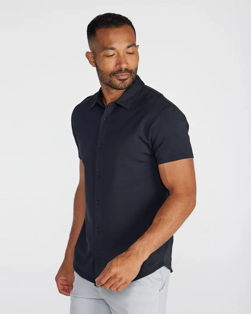 Lux Short Sleeve Button Down