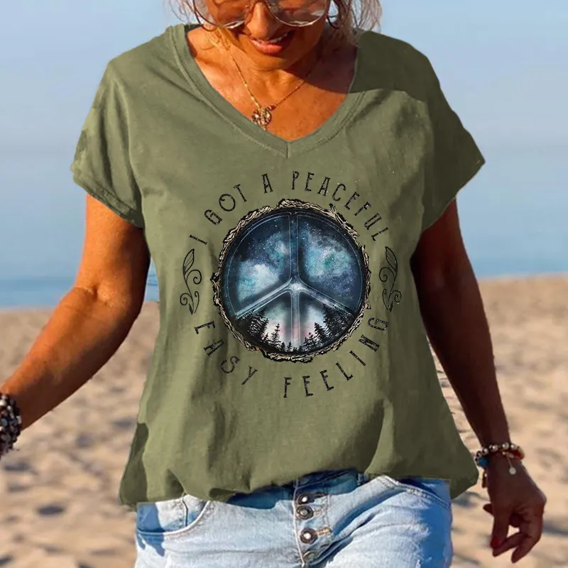 Starry Sky I Got A Peaceful Easy Feeling Graphic Tees