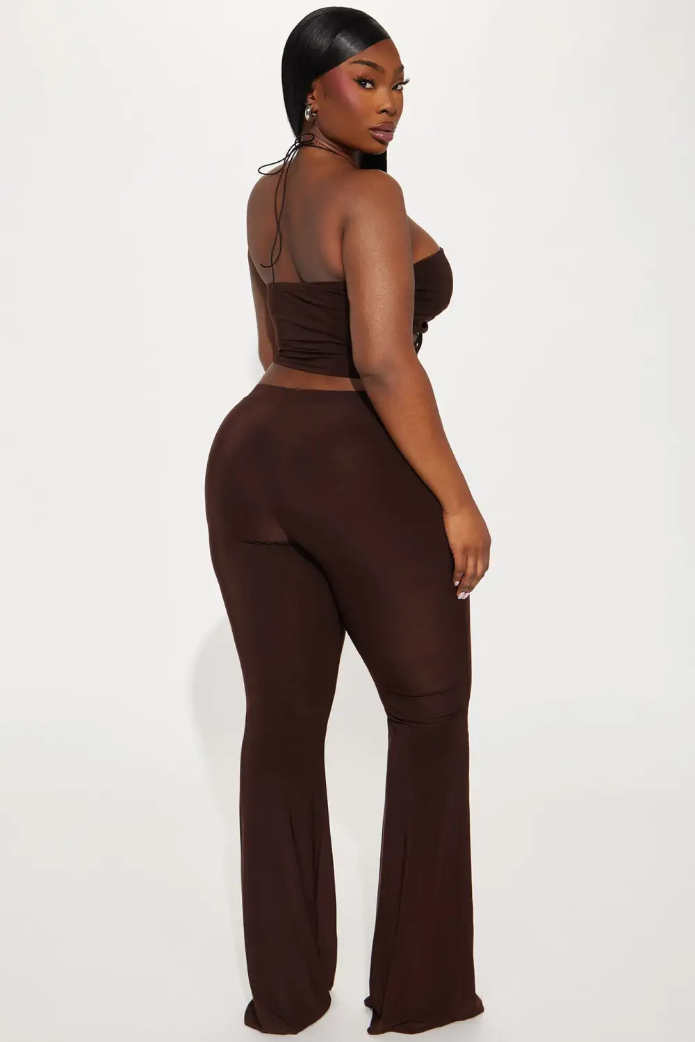 Sassy Mood Pant Set - Brown