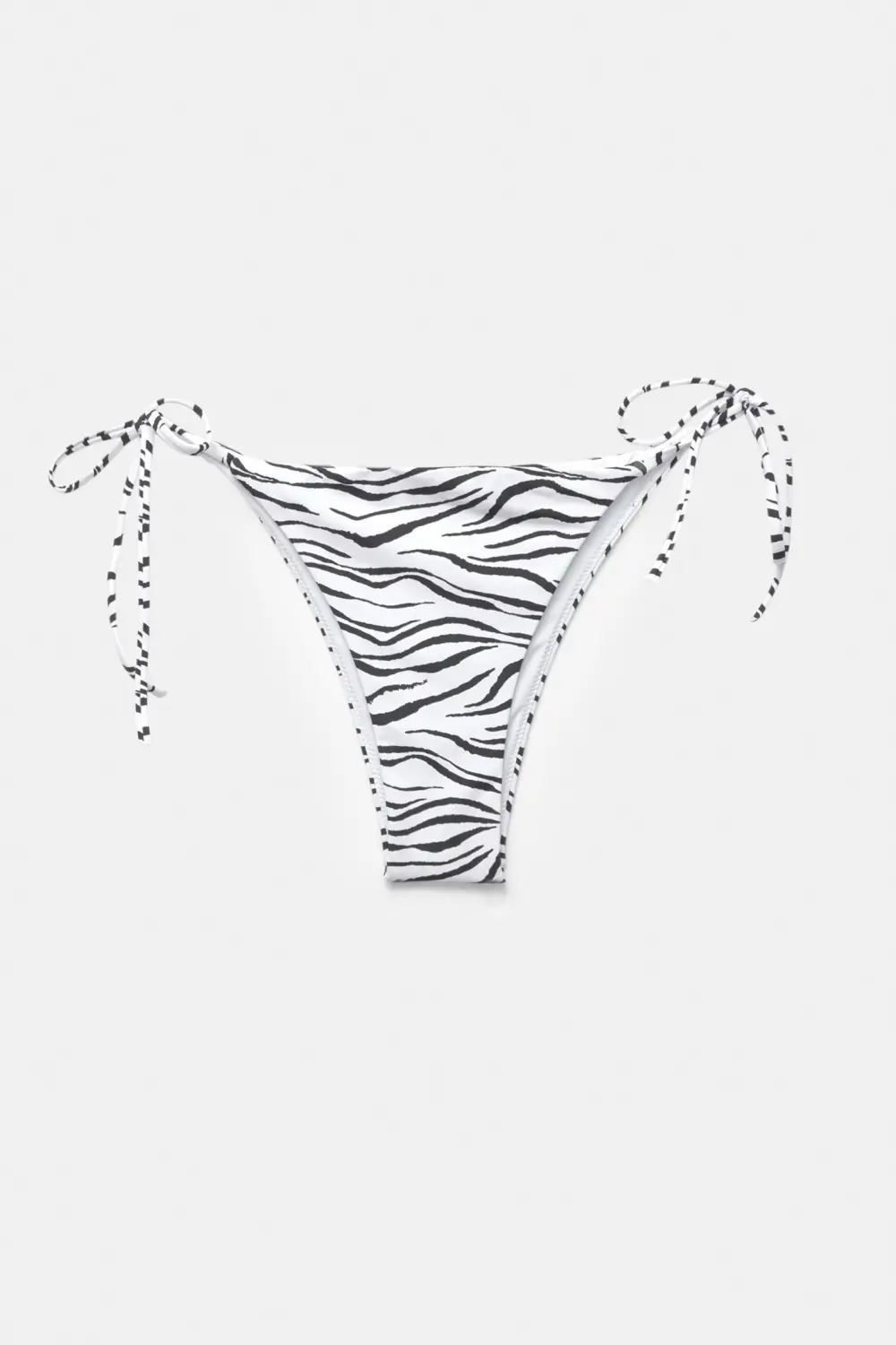 Zebra print bikini bottoms
