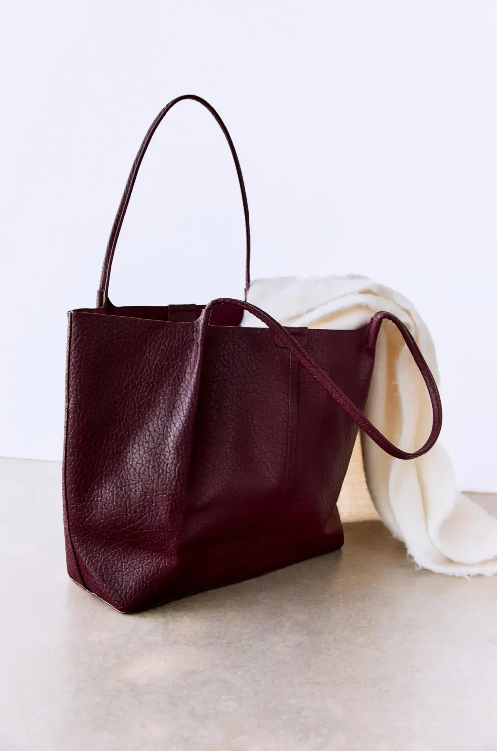 Bolso shopper efecto piel