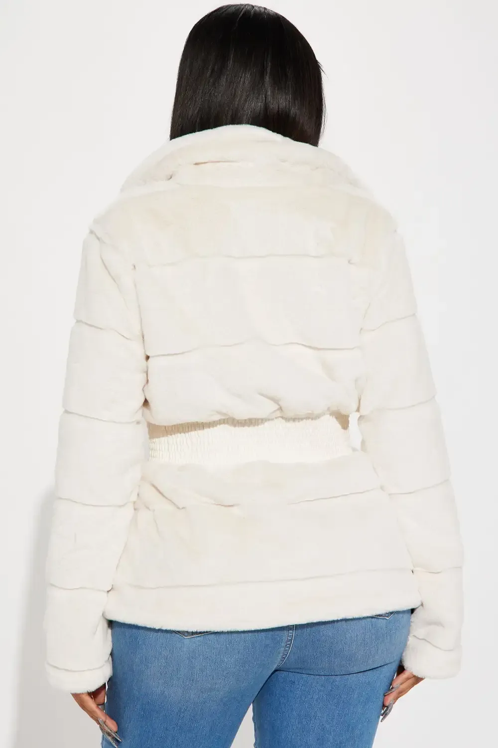 Stay Pressed Faux Fur Jack - Ivory