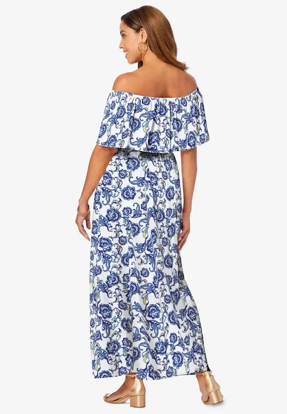 Off-The-Shoulder Maxi Dress