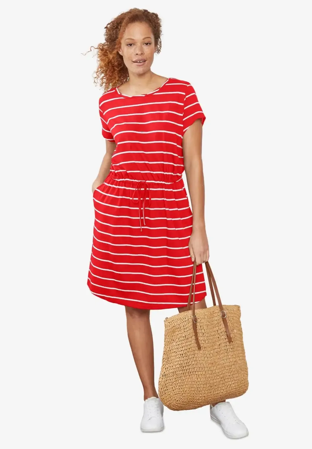 Knit Drawstring Dress