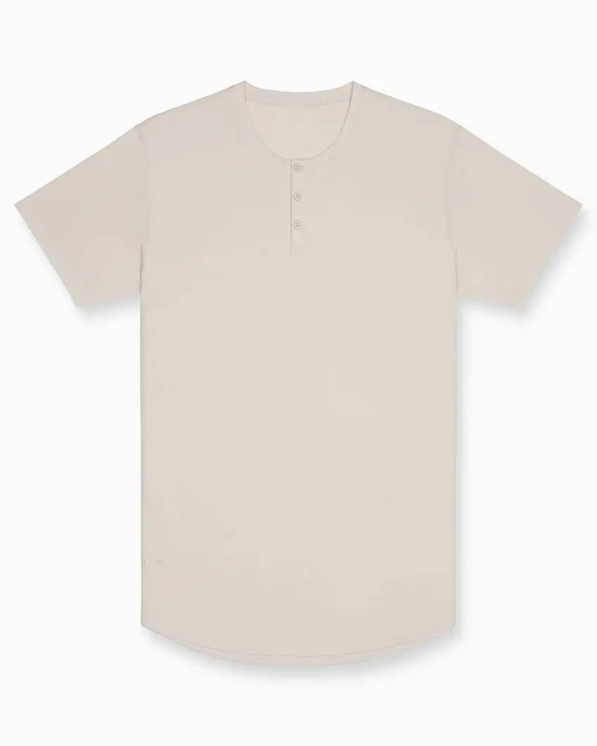 Limitless Short Sleeve Henley Drop-Cut