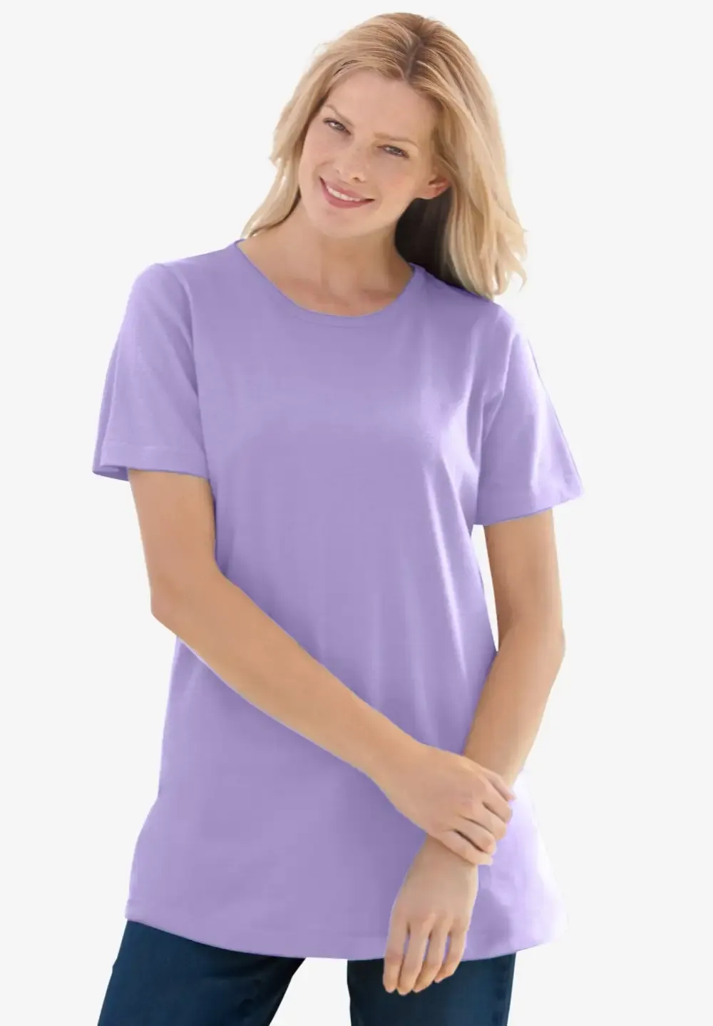Perfect Short-Sleeve Crewneck Tee