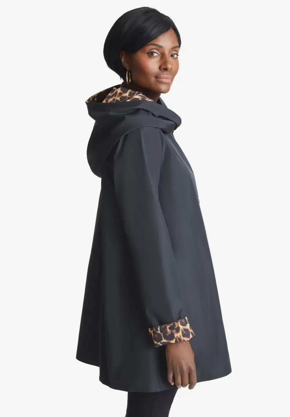 Reversible A-Line Raincoat