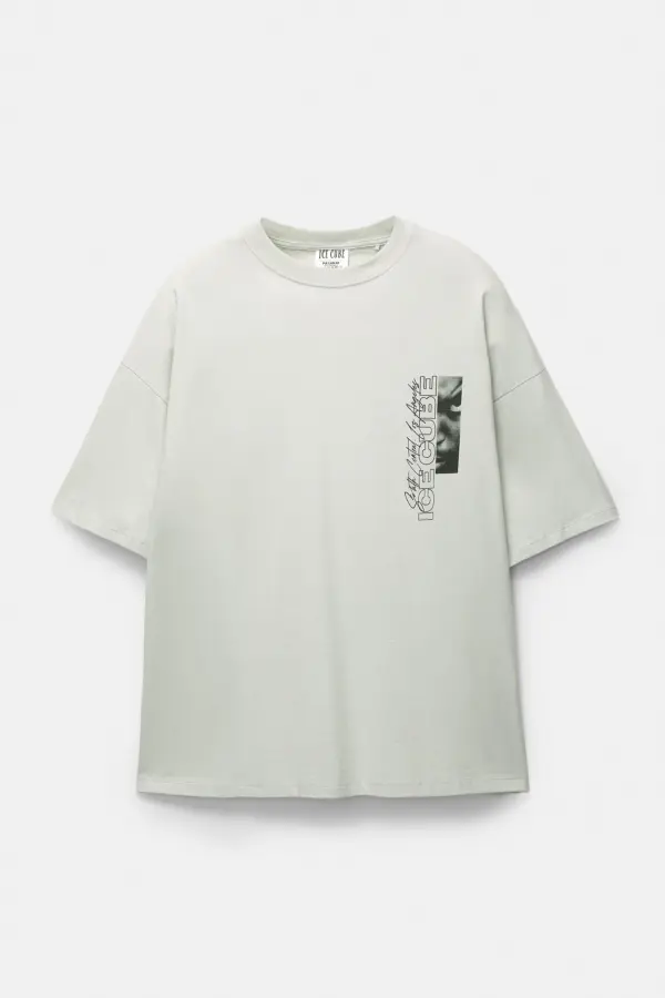 “Ice Cube” graphic white T-shirt