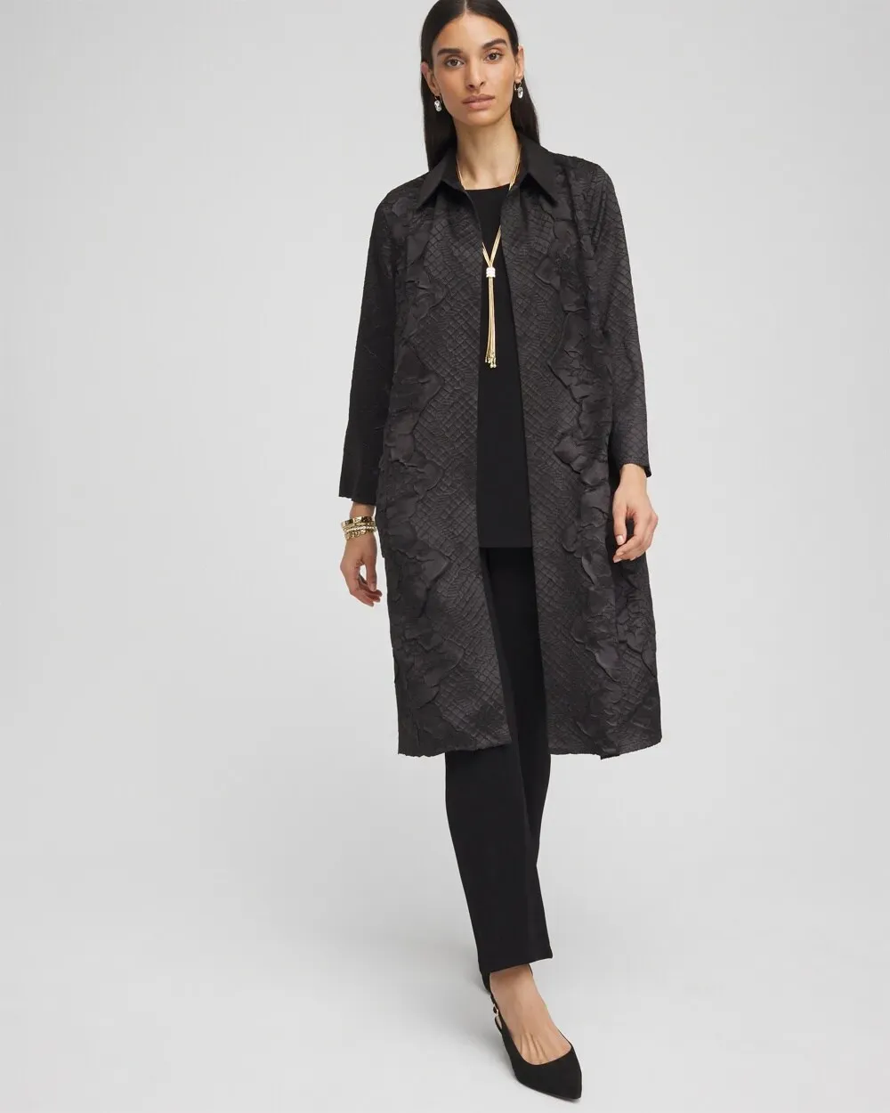 TravelersTM Collection Reptile Print Crushed Duster