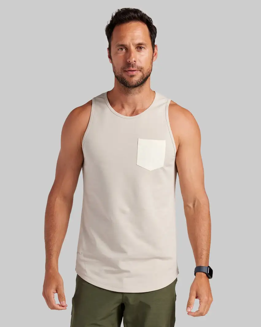 Lux Drop-Cut Pocket Tank