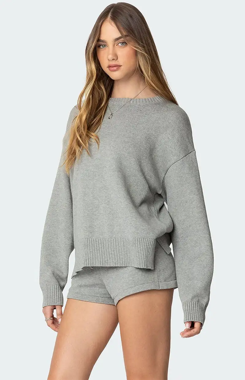 Edikted Riley Oversized Striped Sweater
