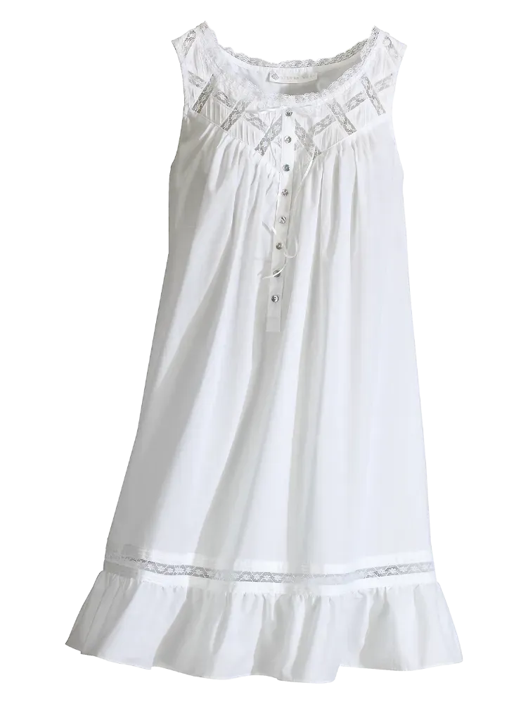 Eileen West Moonlight Sonata Short Cotton Lawn Nightgown