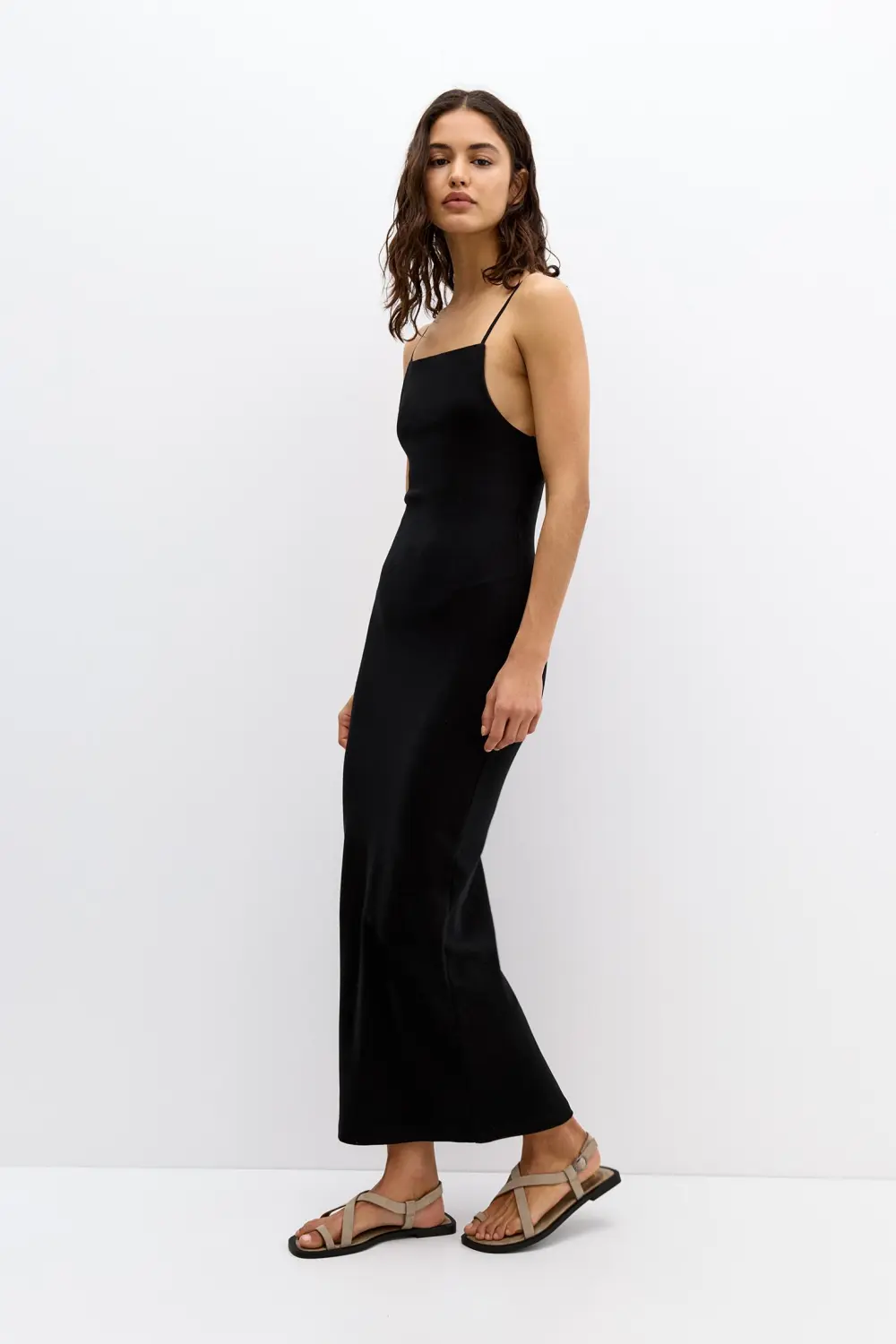 Vestido midi tirantes