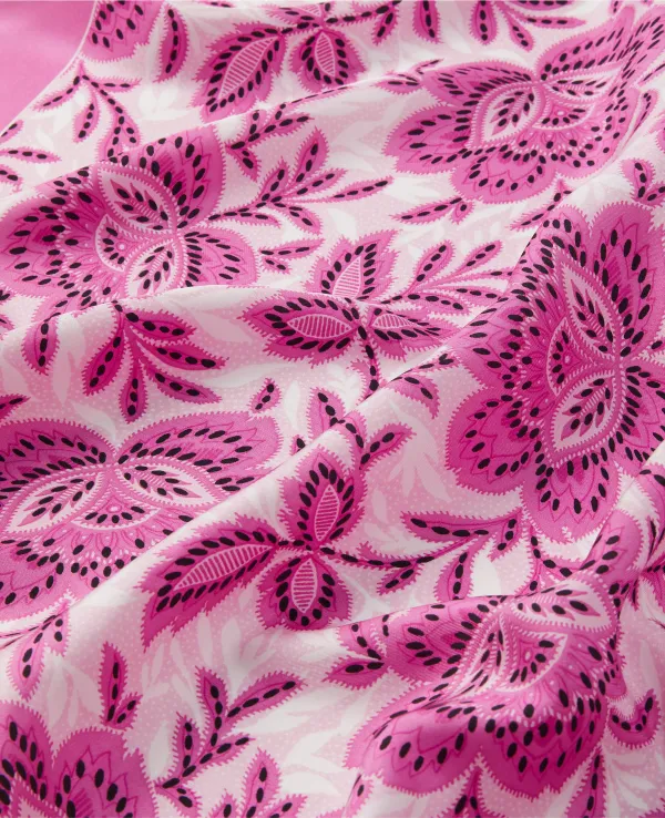 Floral Silk Little Scarf