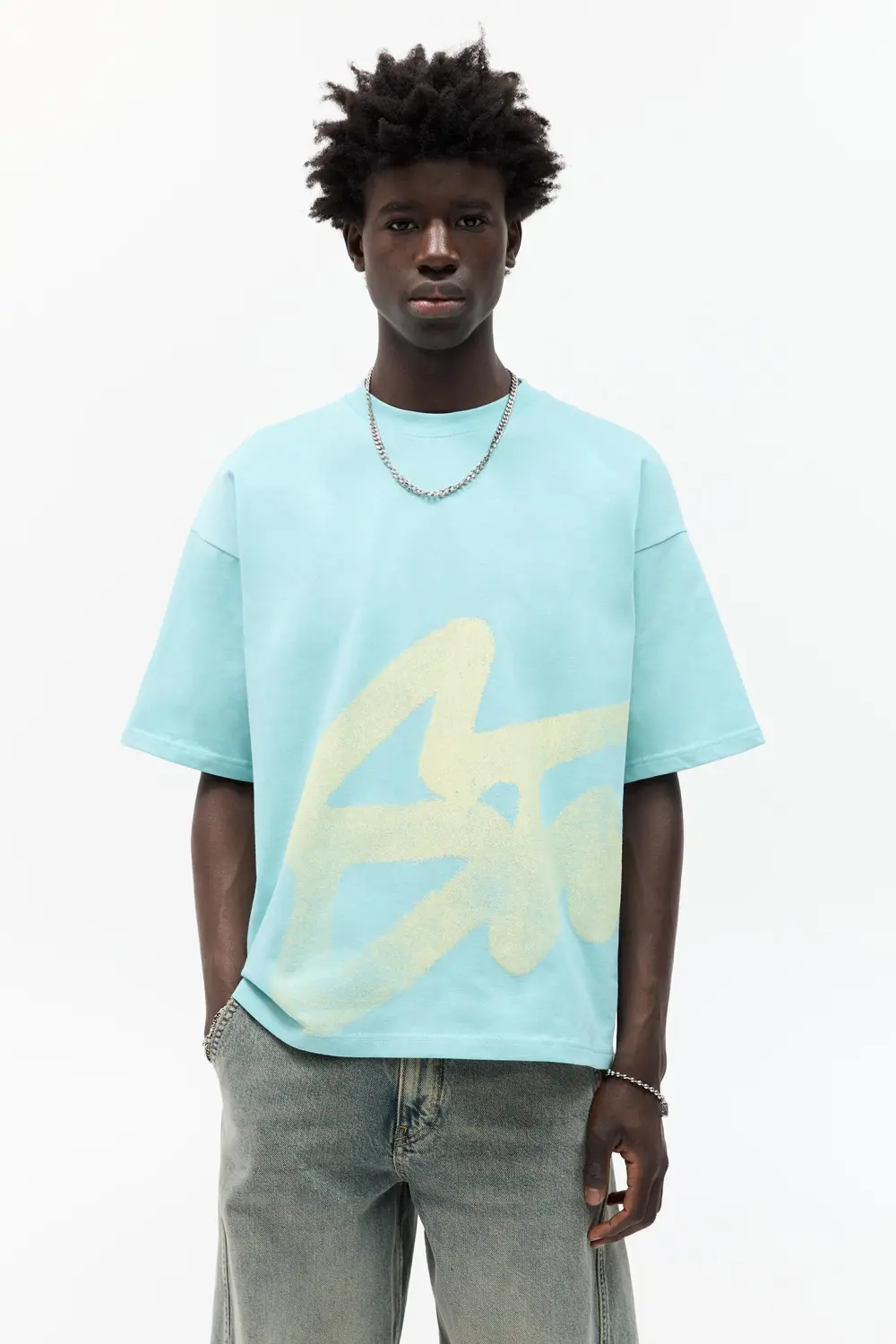 Short sleeve T-shirt with an STWD graphic