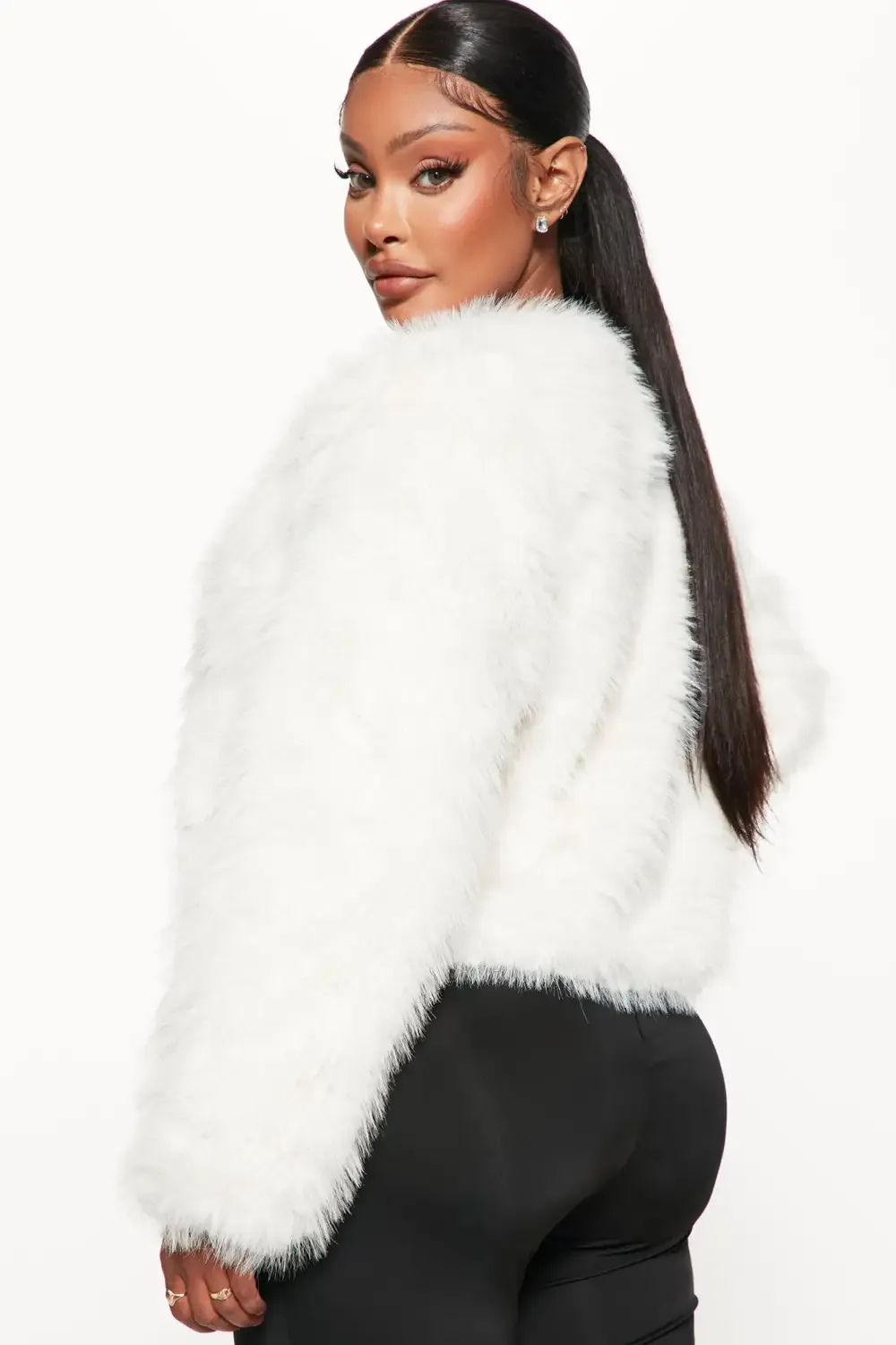 Renee Fur Jacket - Ivory