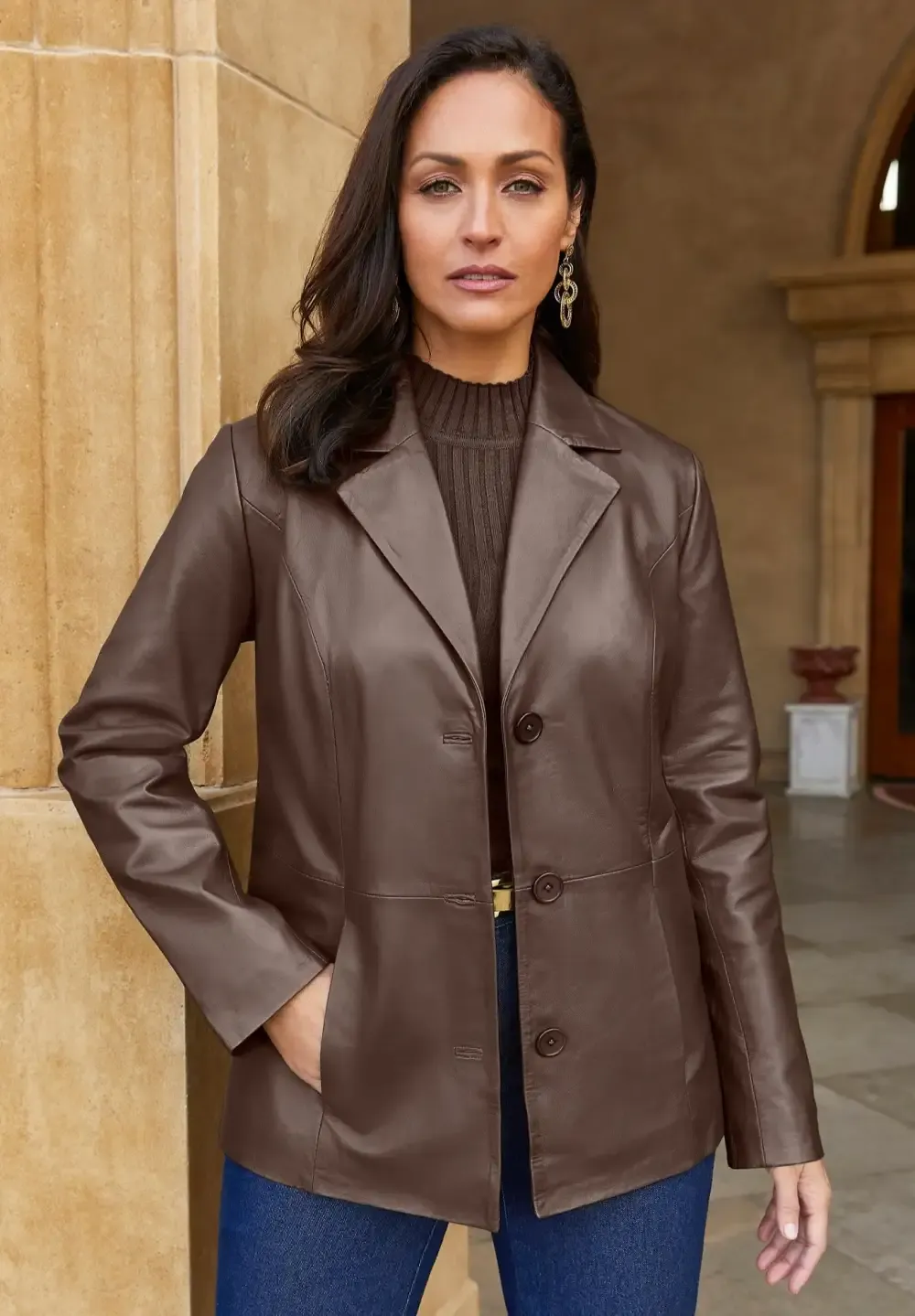 Leather Blazer