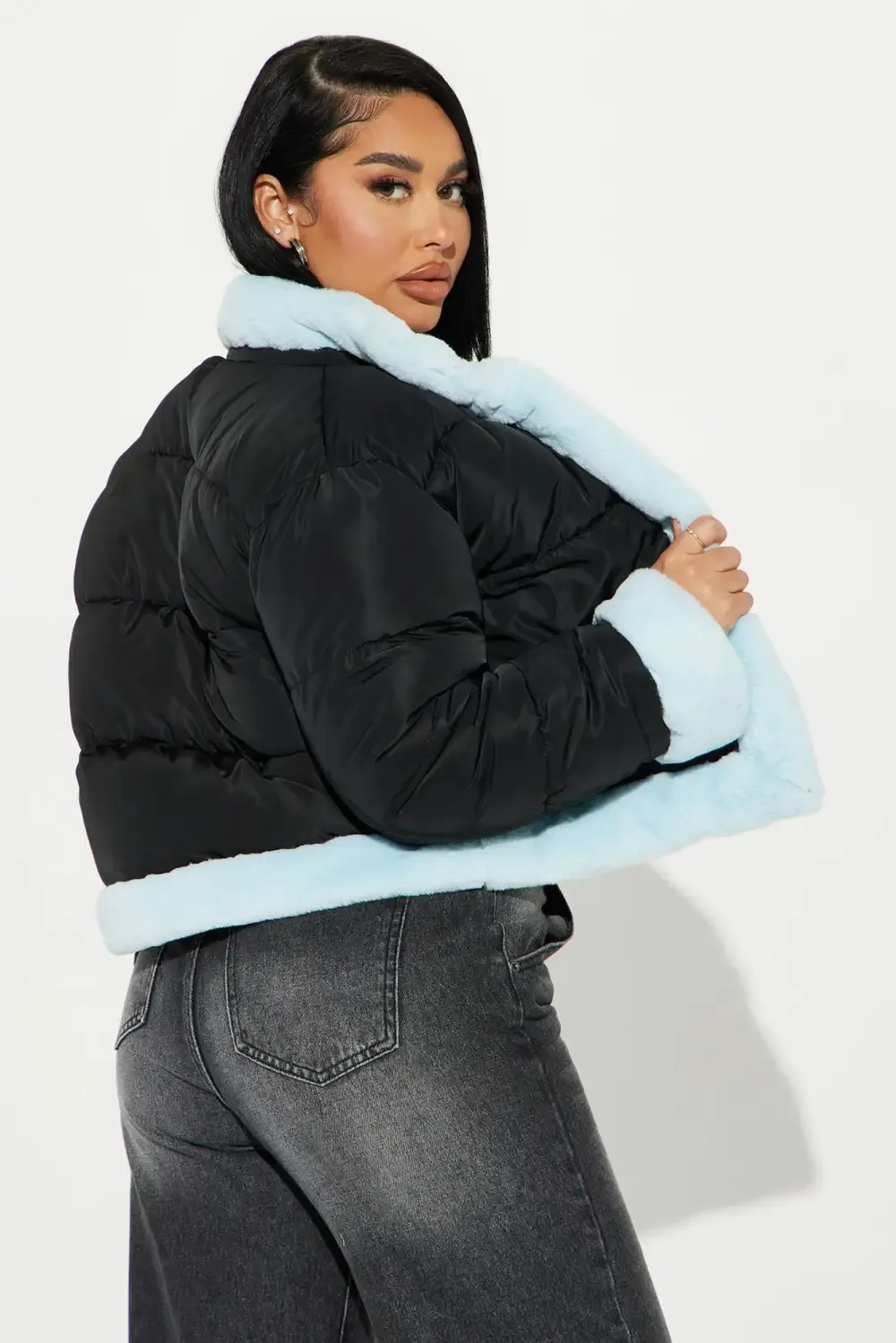 Day and Night Reversible Jacket - Blue/combo
