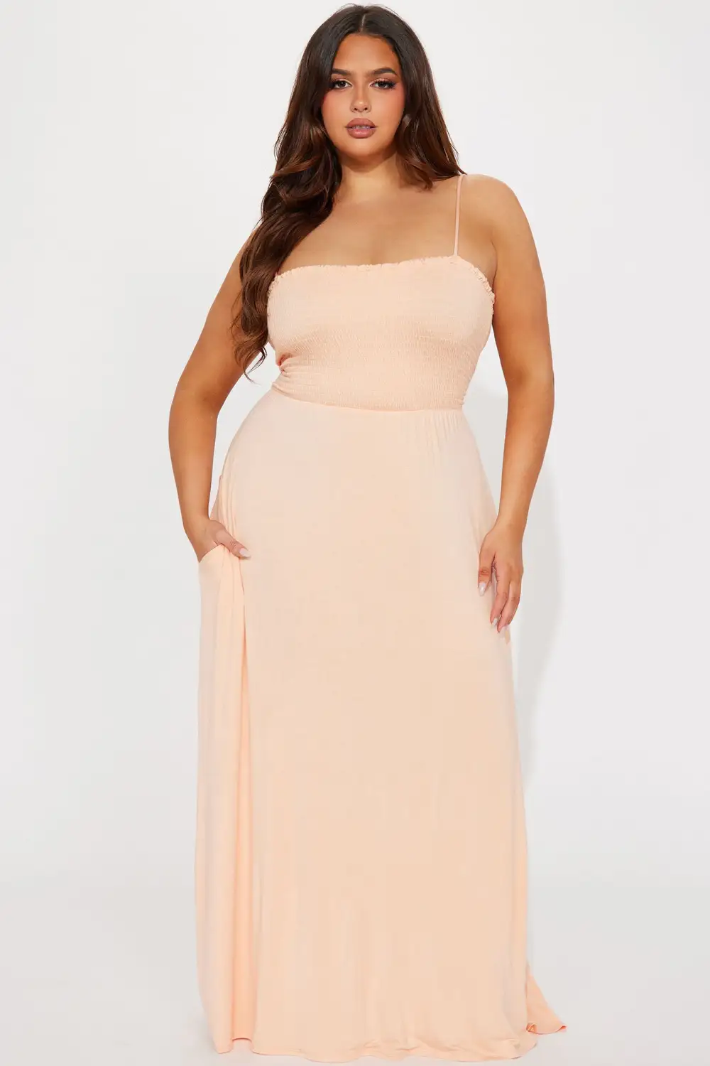 Holly Maxi Dress - Peach