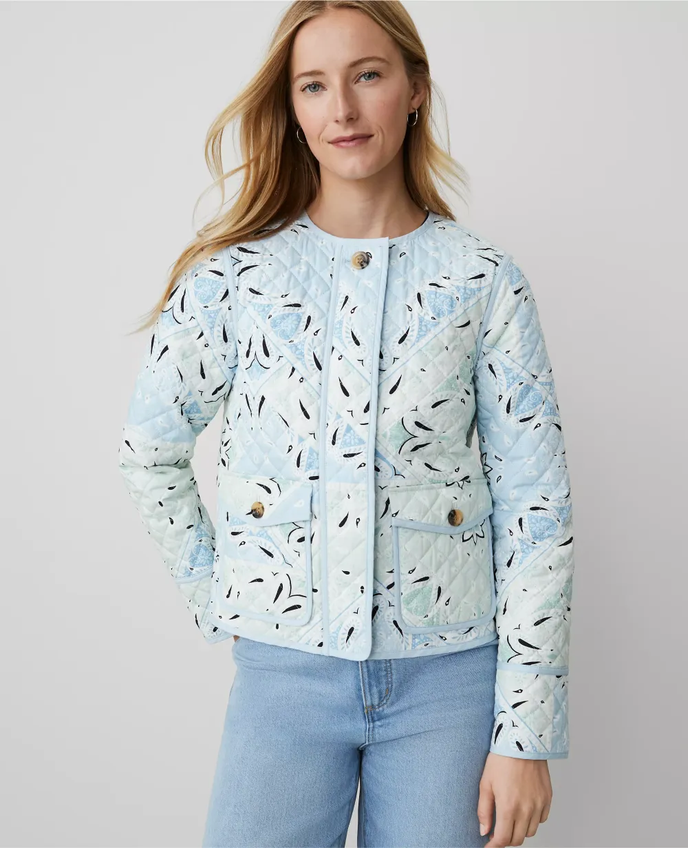 Weekend Collection Paisley Quilted Jacket