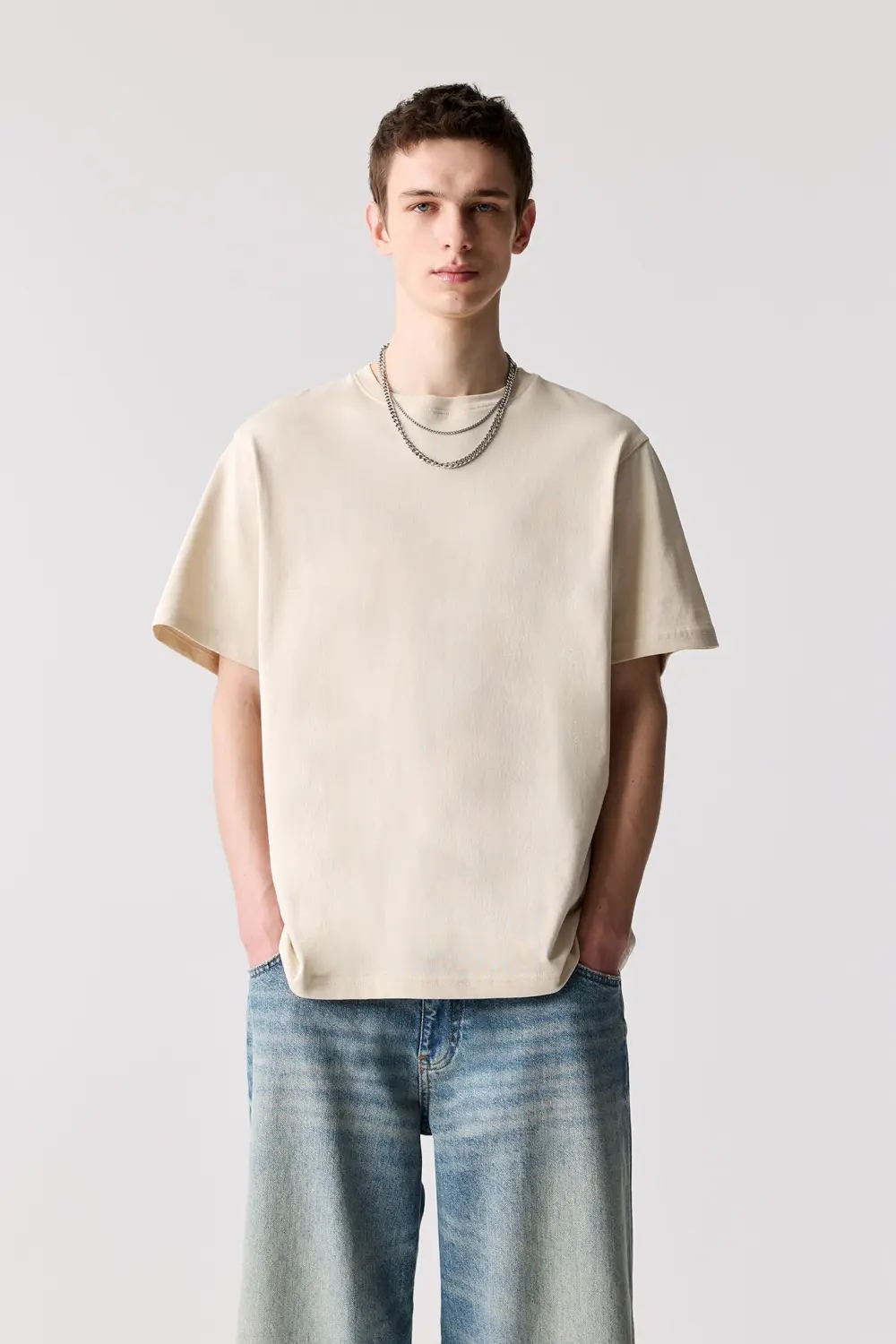 Basic short sleeve cotton T-shirt