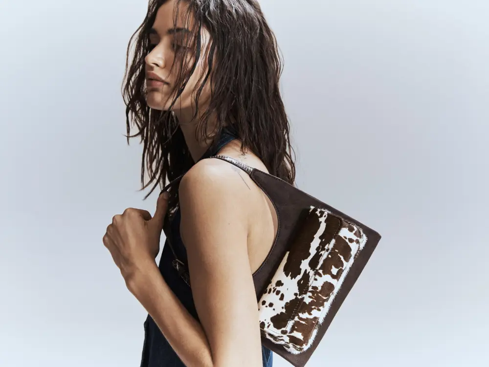 Bolso de hombro animal print