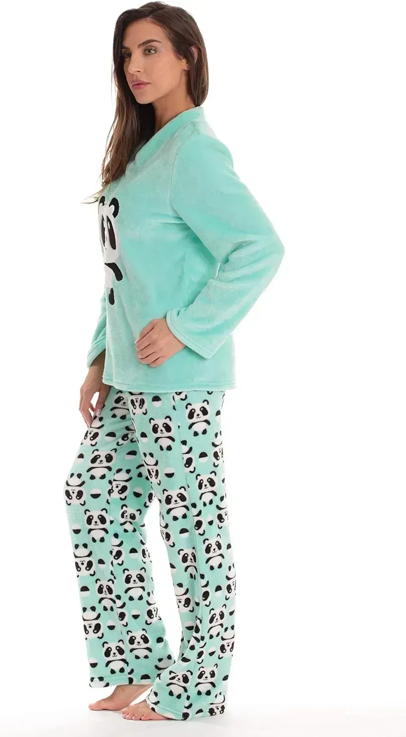 Plush Pajama Sets for Women