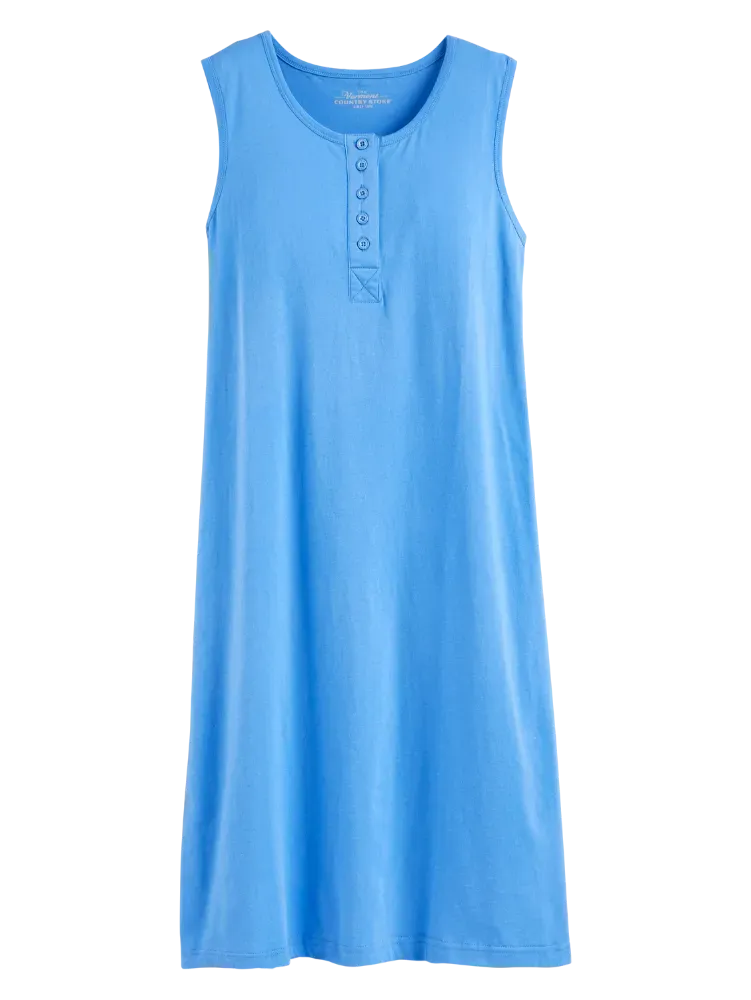 Comfort Knit Sleeveless Tank Cotton Nightgown