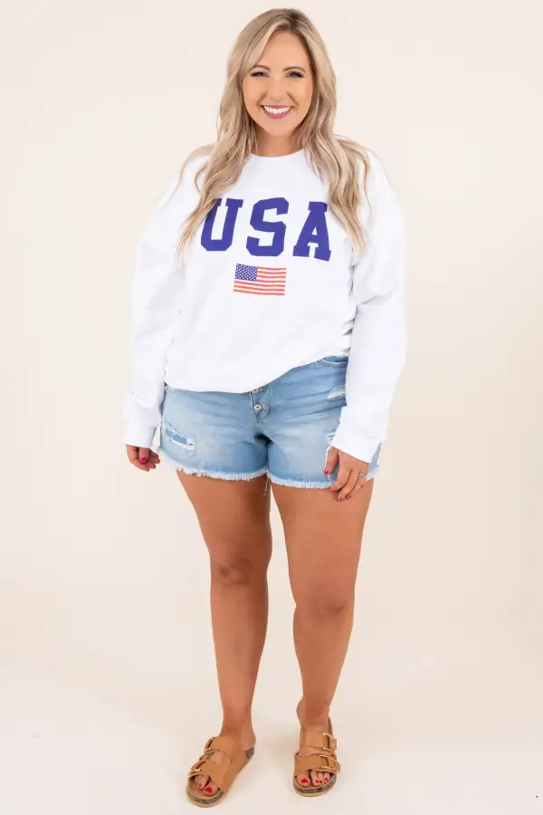 True American Spirit Sweatshirt, White