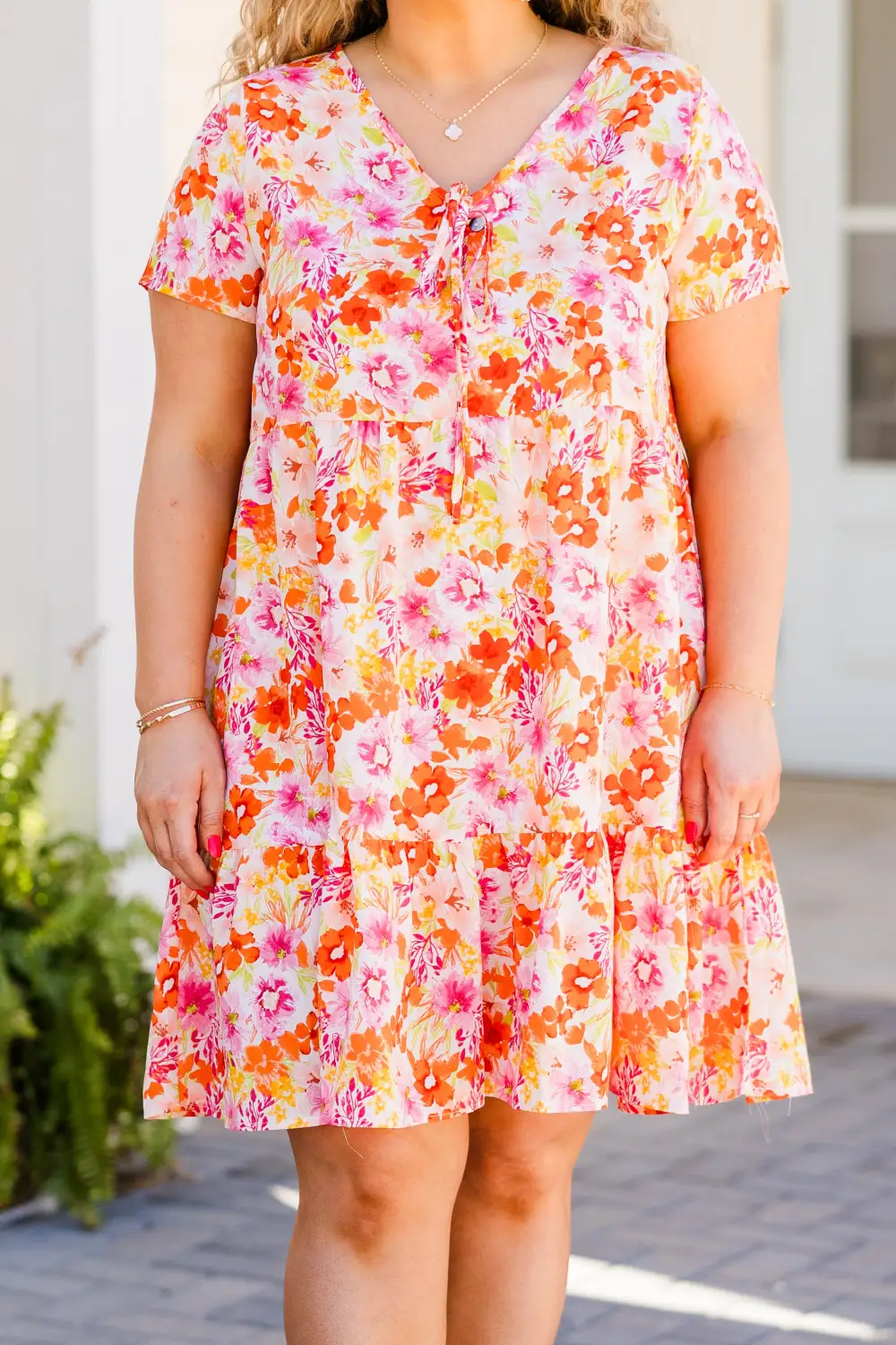 Morning In Mallorca Dress, Orange