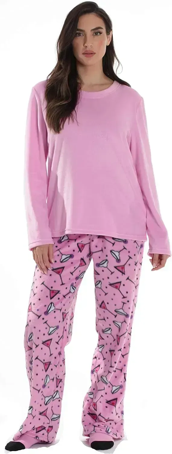 Women’s Pajama Pant Set - Nightgown with Matching Socks