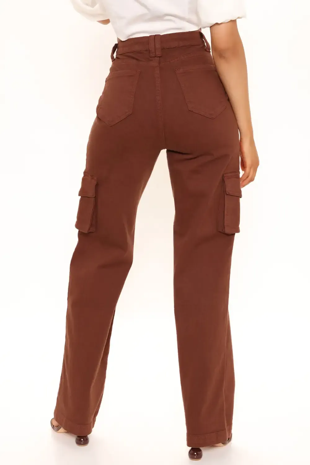 Smooth Talker Cargo Boyfriend Jeans - Chocolate