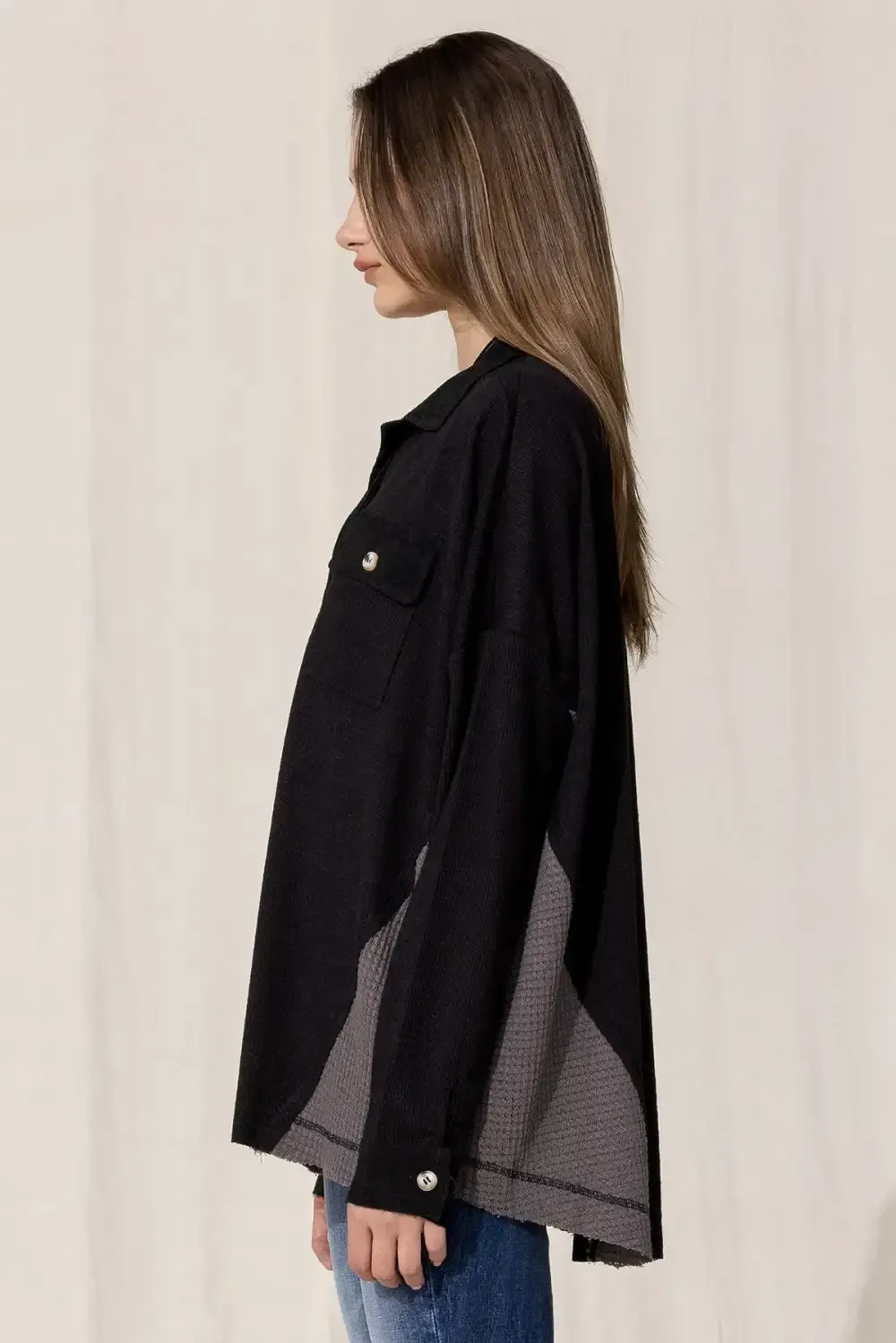 Knit Button Up Shirt