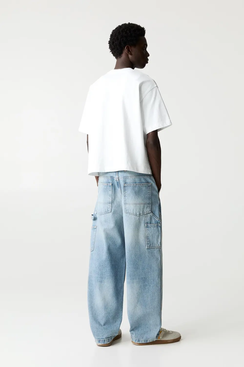 Wide-leg carpenter jeans