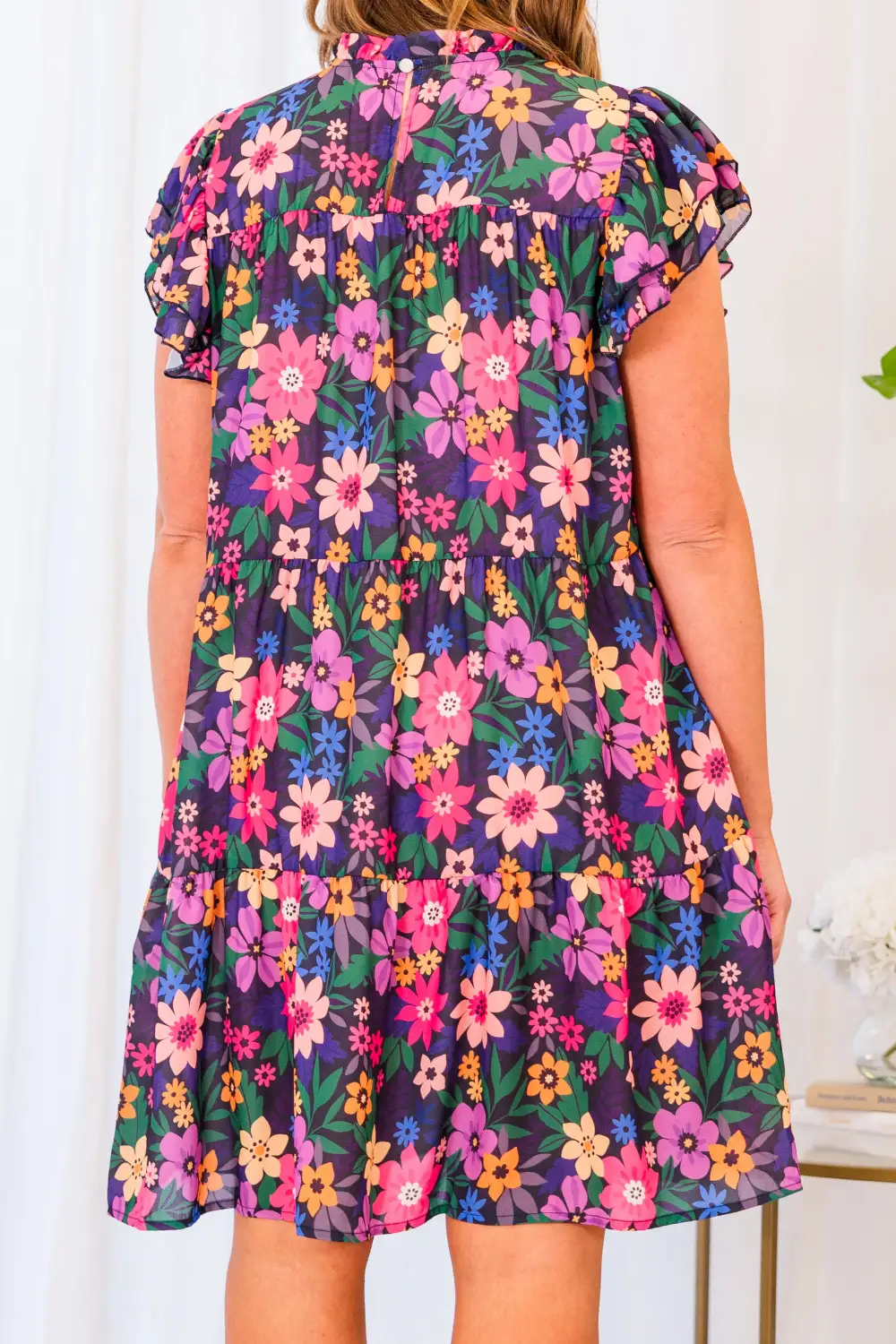 Be Seen Dress, Navy