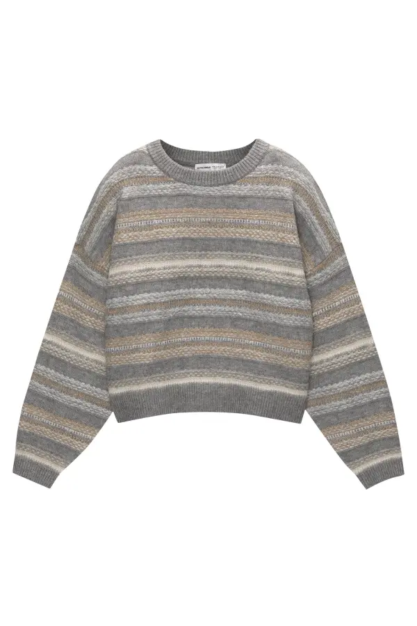 Jersey jacquard rayas
