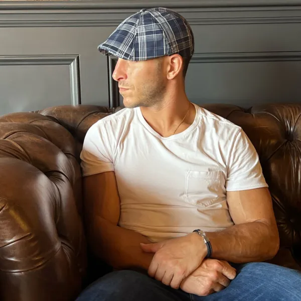 The Blue House Peaky Boston Scally Cap - Plaid
