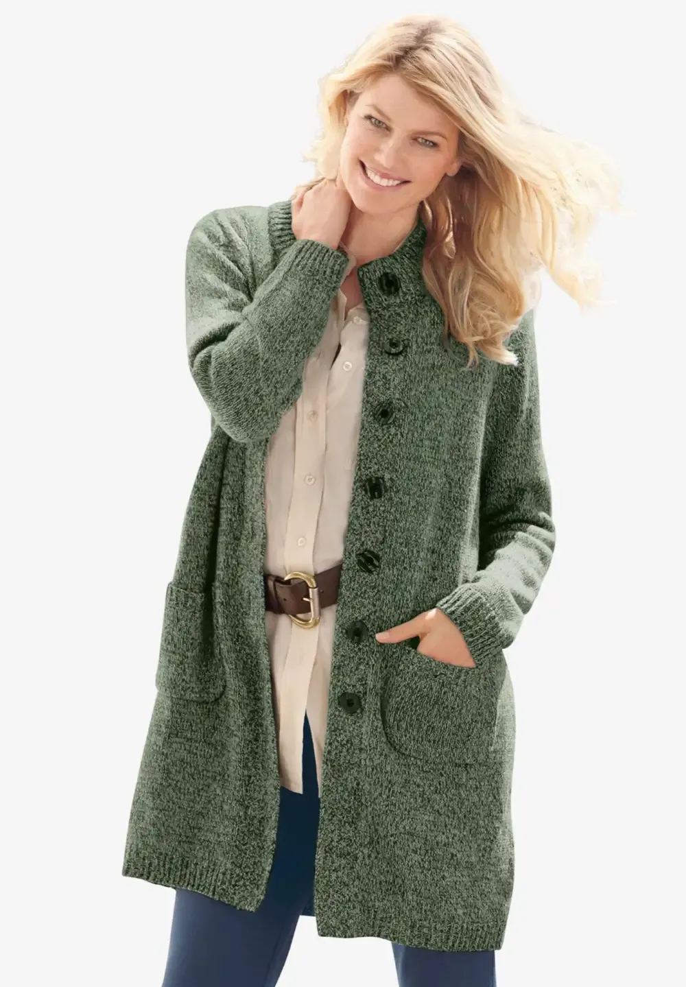 Marled Sweater Jacket