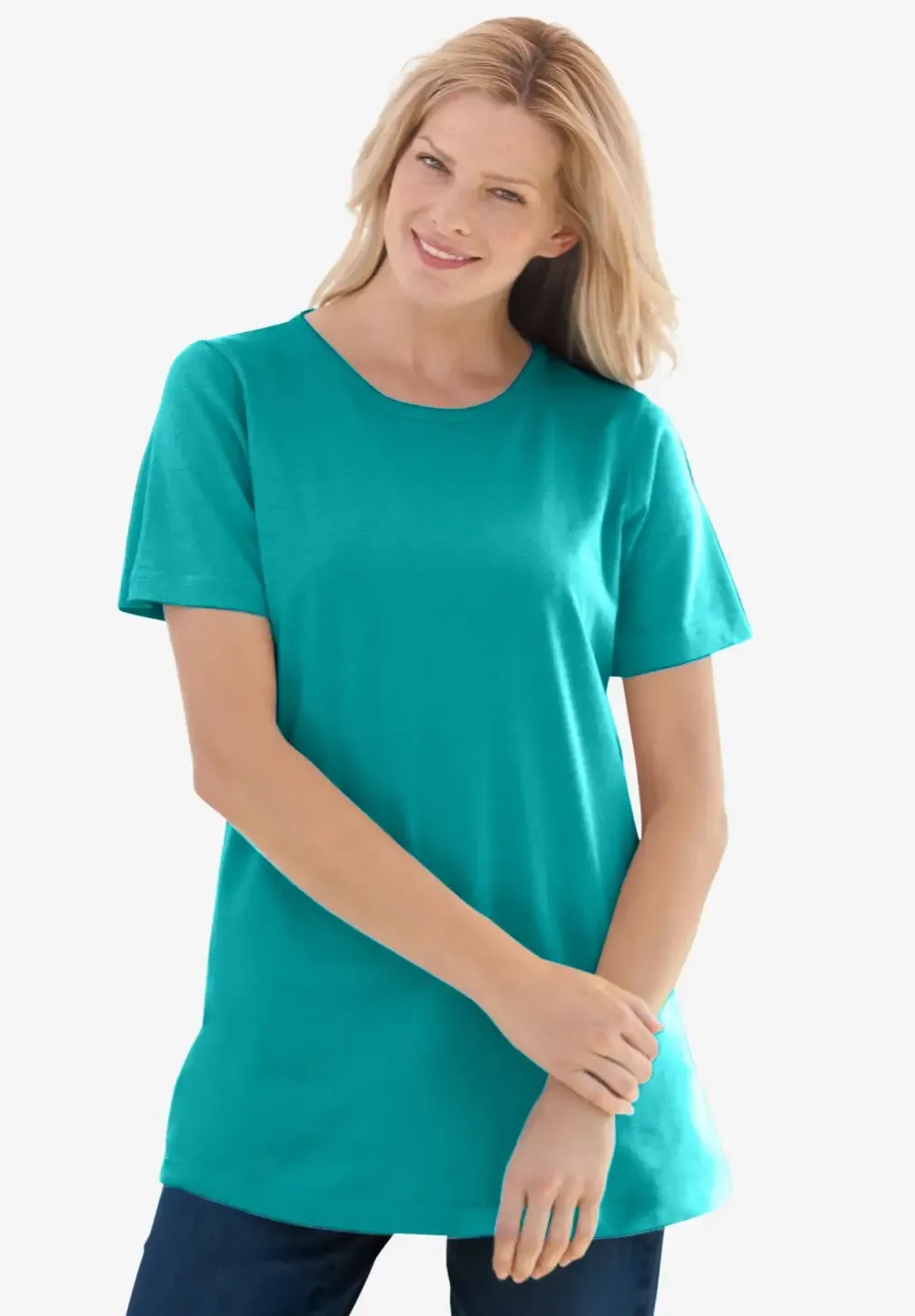 Perfect Short-Sleeve Crewneck Tee