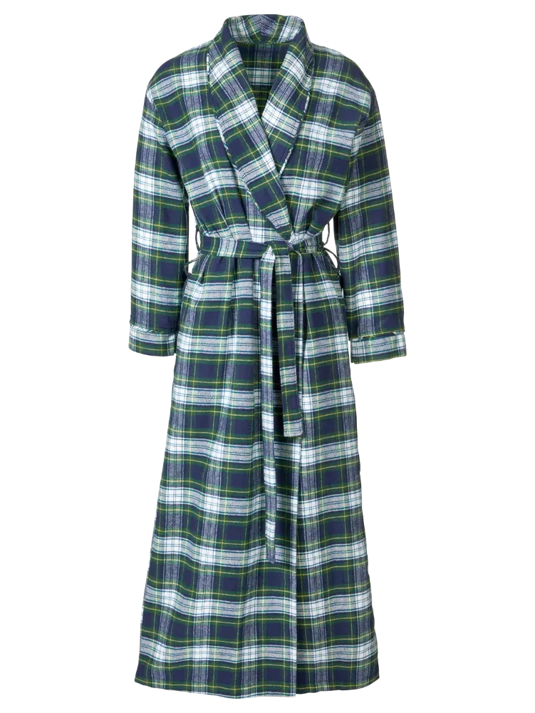 Women's Portuguese Cotton Flannel Wrap Robe